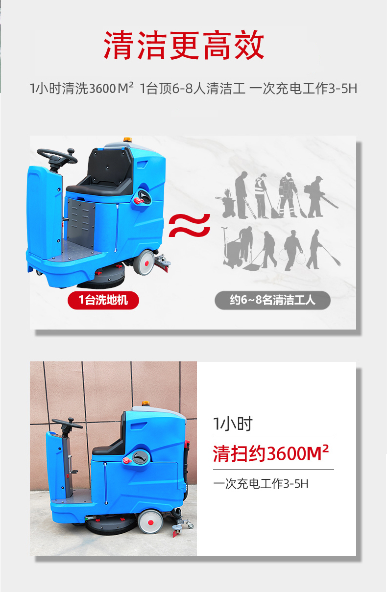 黔南驾驶式洗地机更适合用在高铁站